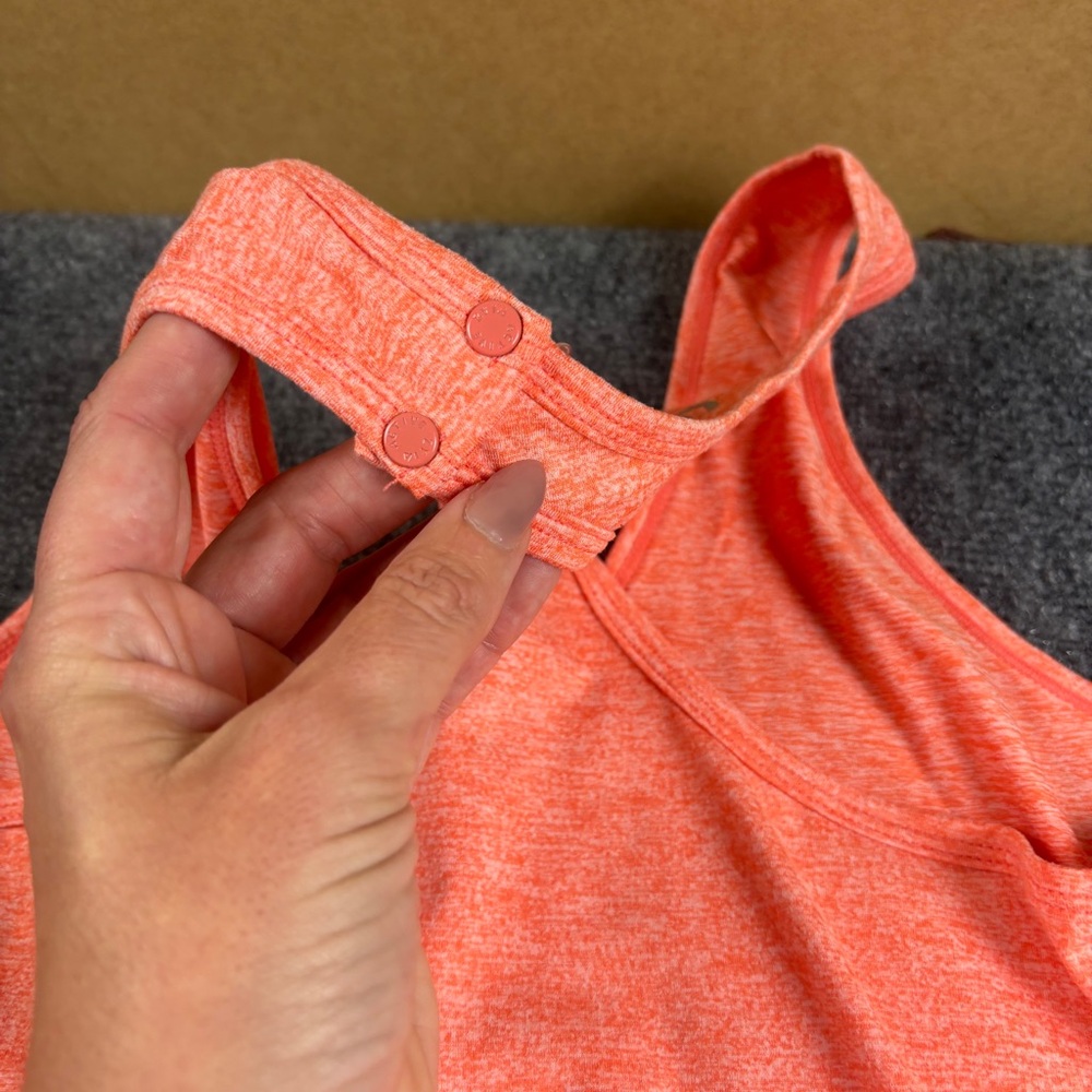 ZYIA Active Womens Heathered Orange Melon One Piece Athletic Jumper Romper Small - Picture 6 of 13